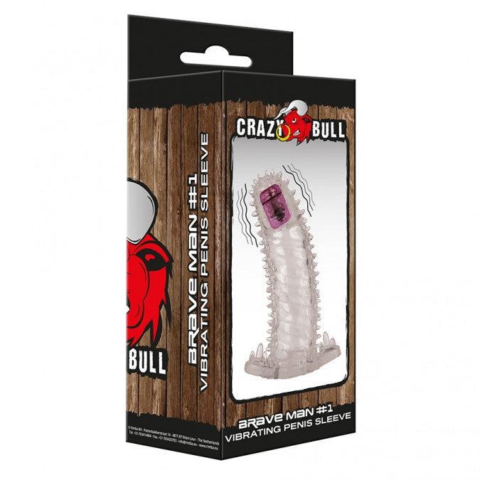 Crazy Bull - Vibrerende Penis Sleeve - Brave Man 1-Erotiekvoordeel.nl