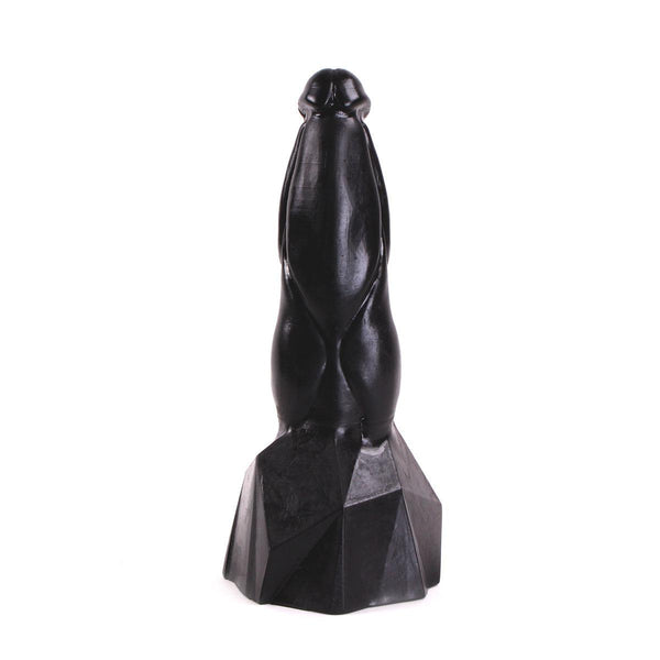 Dark Crystal - Anaal Dildo Met Extra Zware Voet 20 x 7.5 cm no. 61 - Zwart-Erotiekvoordeel.nl