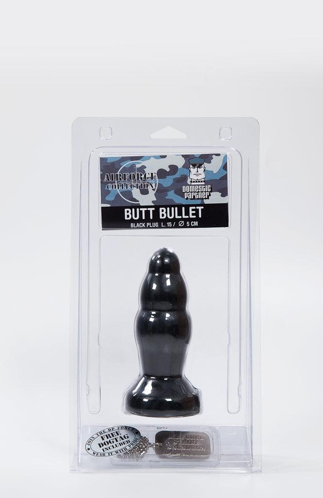 Domestic Partner - Butt Bullet - Buttplug - 15 x 5 cm - Zwart-Erotiekvoordeel.nl