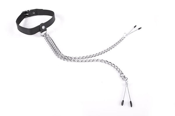 Kiotos - Halsband Met Tepelklemmen-Erotiekvoordeel.nl