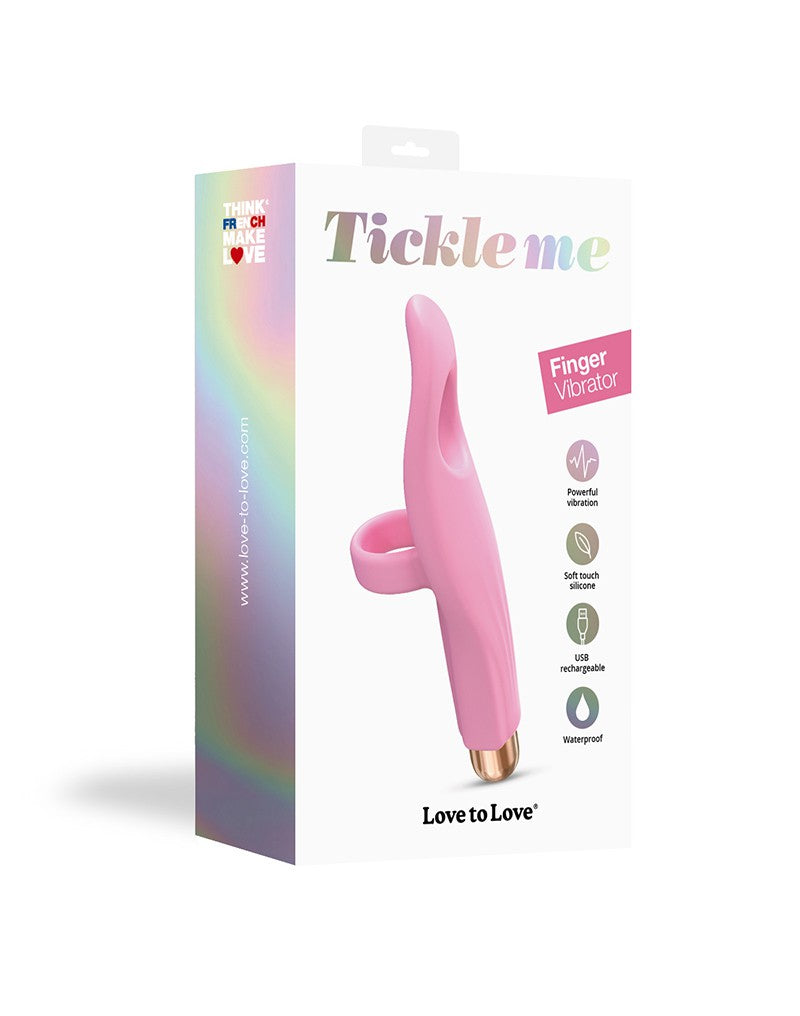 Love to Love - Vibrating Tickle Me - Vinger Vibrator - Roze-Erotiekvoordeel.nl