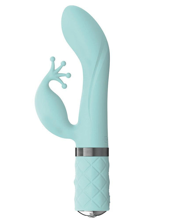 Pillow Talk Kinky Oplaadbare G-Spot En Clitoris Vibrator - Mint Blauw-Erotiekvoordeel.nl