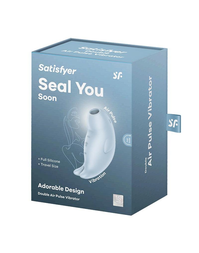 Satisfyer - Seal You Soon - Luchtdruk Vibrator met Vibratie - Lichtblauw-Erotiekvoordeel.nl